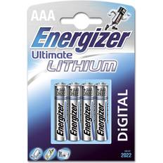 Batterier & Ladere Energizer Ultimate AAA 4-pack