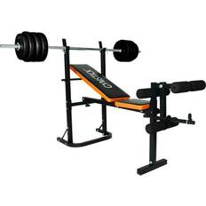 Treningsbenksett Gymstick Weight Bench with Barbell Set 40kg