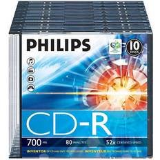 Philips CD-R 700MB 52x Slimcase 10-Pack