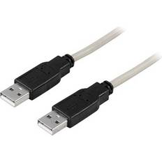 USB A-USB A - USB-kabel Kabler Deltaco USB A - USB A 2.0 1m
