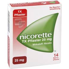 Nikotin - Nikotinpflaster Rezeptfreie Arzneimittel Nicorette TX Pflaster 25mg 14 Stk. Pflaster
