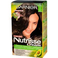 Garnier Permanente hårfarger Garnier Nutrisse Cream #4 Brown 140ml