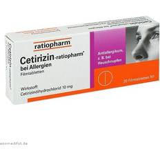 Asthma & Allergien Rezeptfreie Arzneimittel Cetirizin 10mg 20 Stk. Tablette