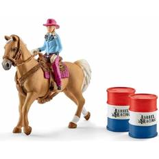 Play Set Schleich Barrel Racing with Cowgirl 41417