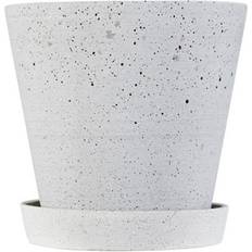 Hay Flower Pot with Saucer L ∅6.89"