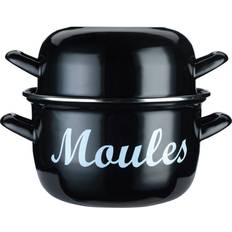 Mussel Pots KitchenCraft World of Flavours with lid 24 cm