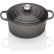 Cookware Le Creuset Flint Signature Cast Iron Round with lid 6.7 L 28 cm