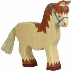 Pferde Holzfiguren Goki Cart Horse 80038