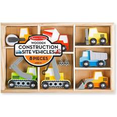 Tre Traktorer Melissa & Doug Wooden Construction Site Vehicles