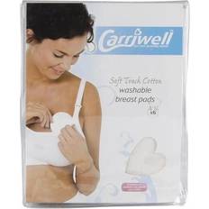 Ikke bleke Graviditet & amming Carriwell Cotton Washable Breast Pads 6pcs