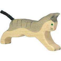 Katzen Holzfiguren Goki Cat Running 80054