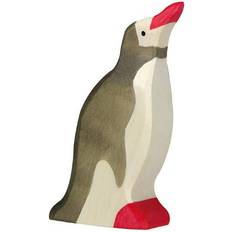 Holzspielzeug Holzfiguren Holztiger Penguin with Raised Head