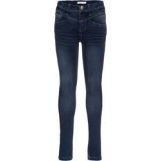 Jungen - Viskose Hosen Name It Indigo Skinny Fit Jeans - Blue/Dark Blue Denim (13124472)