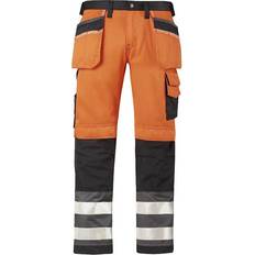 Oransje Arbeidsbukser Snickers Workwear 3233 High-Vis Holster Pocket Trouser