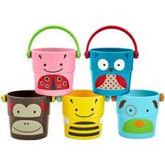 Bath Toys Skip Hop Zoo Stack & Pour Buckets 5-Pack