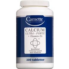 Silisium Fettsyrer Camette Calcium Ultra Forte + Vitamin D3 200 st