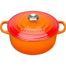 Le Creuset Volcanic Signature Cast Iron Round with lid 0.634 gal 7.9 "