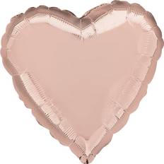 Amscan Foil Ballon Heart Standard Gold 5-pack