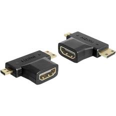 DeLock Kabler HDMI - Mini HDMI/Micro HDMI Adapter M-F