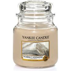 Glas Duftkerzen Yankee Candle Warm Cashmere Medium Duftkerzen 411g