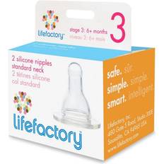 Lifefactory Nipples Stage 3 6m+ 2-pack