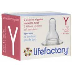Lifefactory Nipples Y Cut 6m+ 2-pack