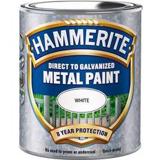 Hammerite Direct to Galvanised Metallmaling Hvit 0.75L