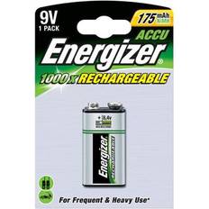 Energizer Batterier - Oppladbare standardbatterier Batterier & Ladere Energizer 9V Rechargeable Batteries