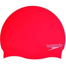 Junior Swim Caps Speedo Plain Moulded Silicone Beanie Jr
