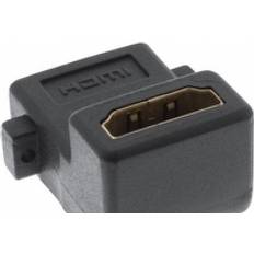 InLine Flange HDMI-HDMI Angled F-F Adapter