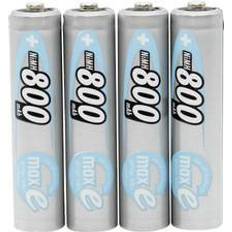 Batterier - Oppladbare standardbatterier Batterier & Ladere Ansmann NiMH Micro AAA 800mAh MaxE Compatible 4-pack