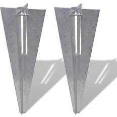 Fence post spikes Garden & Outdoor Environment vidaXL Pole Spike/ Straight Post Supporter 2pack