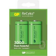 R14 batteri GP Batteries ReCyko 3000mAh C 2-pack