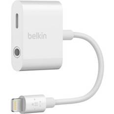 Belkin Batteries & Chargers Belkin RockStar Audio+Charge Lightning - Lightning+3.5mm Audio Adapter M-F