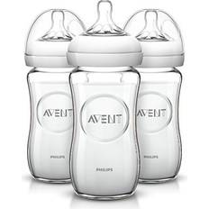 Philips Avent Natural Glass Baby Bottle 240ml 3pcs