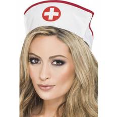 Hvit Hatter Smiffys Nurse's Hat Best Quality White