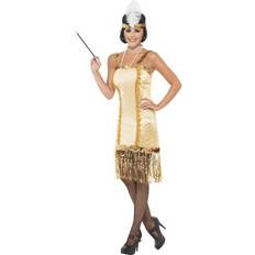 Smiffys Charleston Flapper Costume Gold