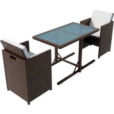 Patio Dining Sets vidaXL 42540 Patio Dining Set, 1 Table incl. 2 Chairs