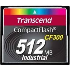 Transcend Compact Flash Minnekort Transcend Compact Flash CF300 59/37MB/s 512MB (300x)