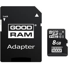 GOODRAM M1AA MicroSDHC Class 10 UHS-I U1 60/10MB/s 8GB+Adapter