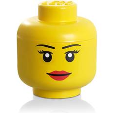 Gule Oppbevaringsbokser Room Copenhagen Lego Iconic Storage Head S – Girl