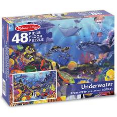 Floor Jigsaw Puzzles Melissa & Doug Underwater Floor Puzzle 48 Pieces