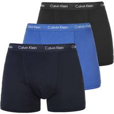 Clothing Calvin Klein Cotton Stretch Boxers 3-pack - Black/Blueshadow/Cobaltwater Dtm Wb