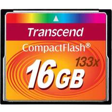 Compact Flash Minnekort Transcend Compact Flash 16GB (133x)