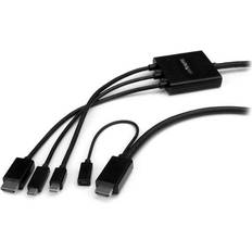 Kabler StarTech DisplayPort Mini/HDMI/USB C - HDMI/USB B Micro M-F 2m