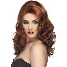 Smiffys Glamorous Wig Auburn