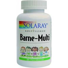 A-vitaminer Vitaminer & Mineraler Solaray Barne-Multi 100 st