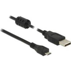 DeLock USB A-USB Micro-B 2.0 Ferrite 2m