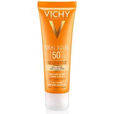 Regenerierend Sonnenschutz Vichy Ideal Soleil 3-in-1 Tinted Anti-Dark Spots Care SPF50+ 50ml