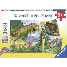 Klassische Puzzles reduziert Ravensburger Prehistoric Rulers 3x49 Pieces